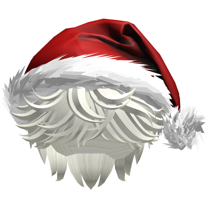 Messy Fluffy Blonde Hair a Santa Hat Y2k