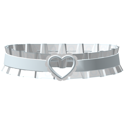 ᰔ cutesy blue heart choker