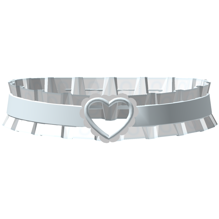 ᰔ cutesy blue heart choker