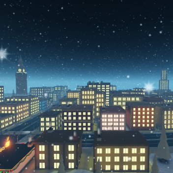City with Snow