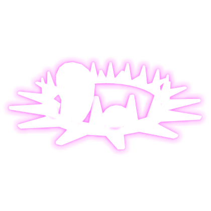 Glowing Emissive Pink Void Star Crown