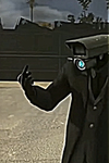 black cameraman.