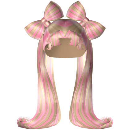Y2K Blonde & Pink Diva Bow Pigtails