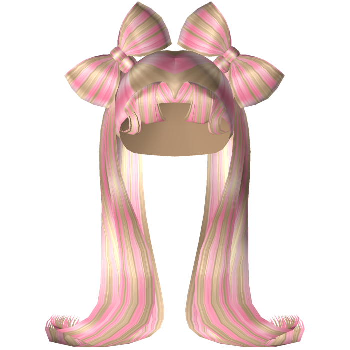 Y2K Blonde & Pink Diva Bow Pigtails
