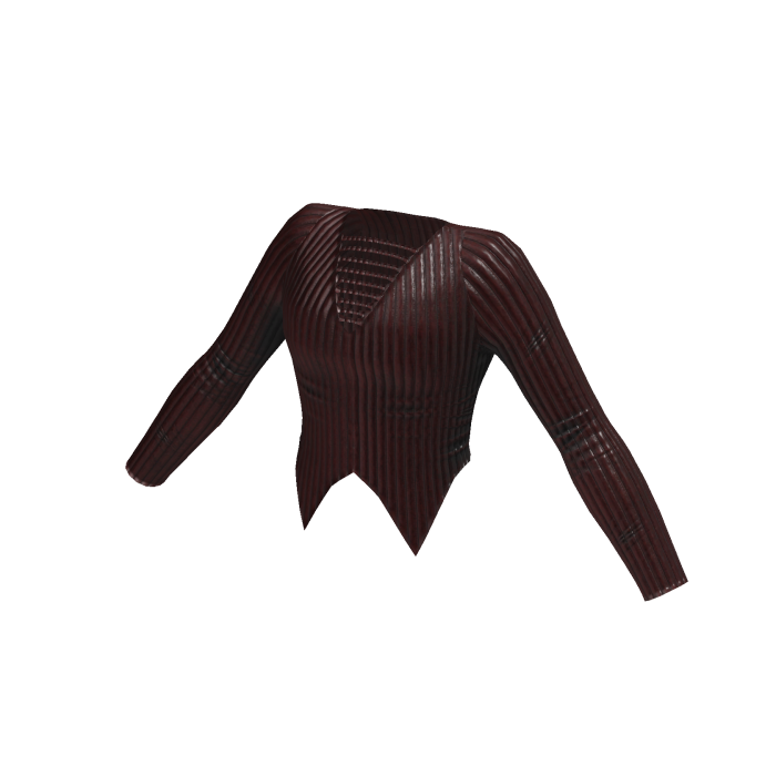 Triangle Hem Top (Red Leather)