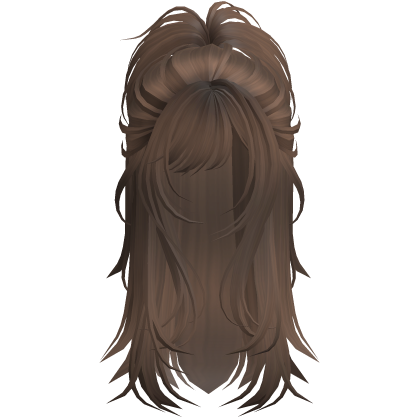 Wolfcut Spikey Half Up Light Brown