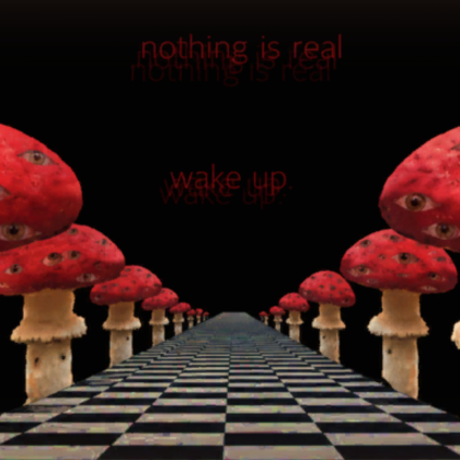 {nothing is real} Creepy Weircore Eyes Background