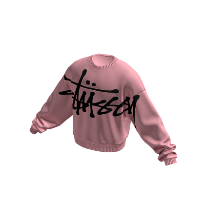 Designer Stussy Sweater Pink thumbnail
