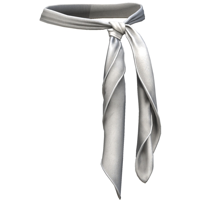 Skinny Neck Scarf White