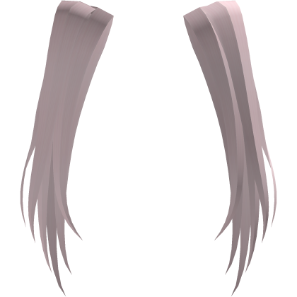 ♡ Cat Ear Pigtails Hair Extensions ♡ Re-L Pink Roblox item