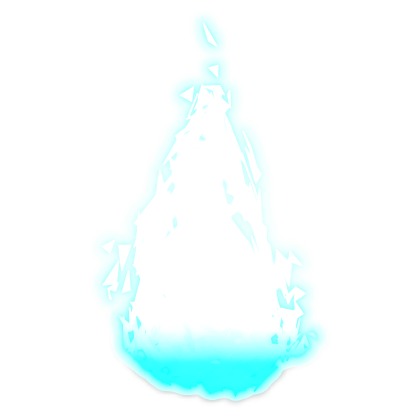 [Glowing!] Blue Flames Overhead