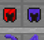 The red helmet, purple helmet group