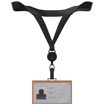 Office Siren Lanyard / ID Card Orange 1.0