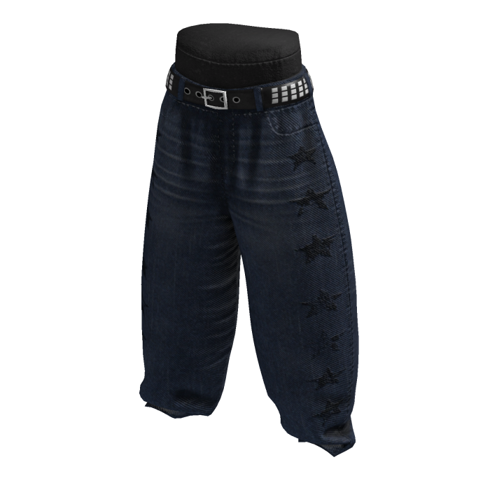 Star Baggy Pants — Midnight