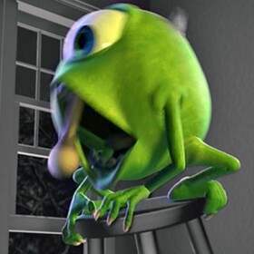 Cart Ride Into Mike Wazowski