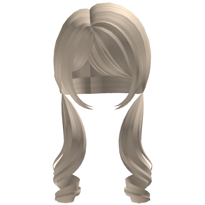kawaii pigtails in blonde