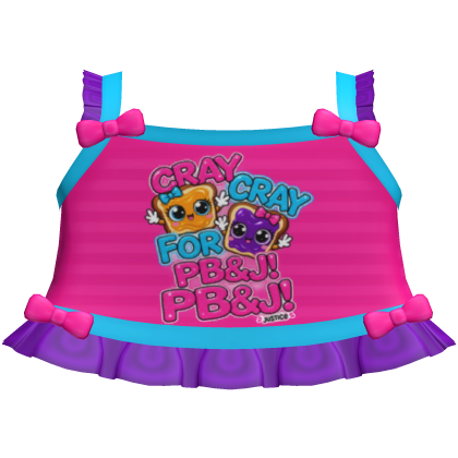 cute peanut butter & jelly tweencore cutecore top