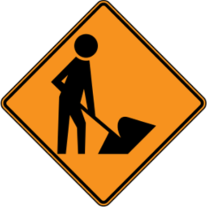 Workers on Road Sign Roblox decal