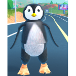 Penguin Naruto running