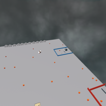 old red vs blue snowball game