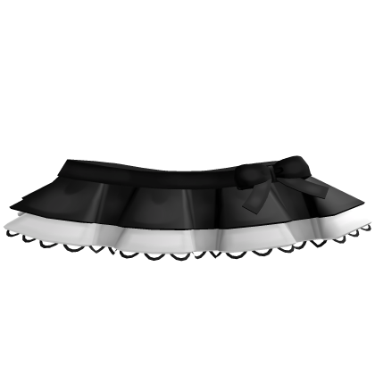 cute black white skirt with bow
