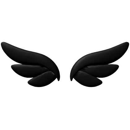 Cute Black Angel Wings