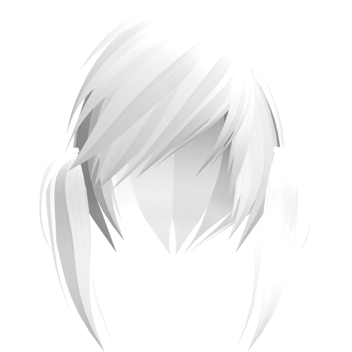 emo scene vkei white moe pigtails