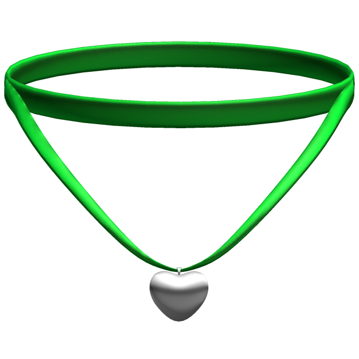green christmas heart pendant 3.0