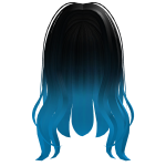 Black and Blue Nez Hair