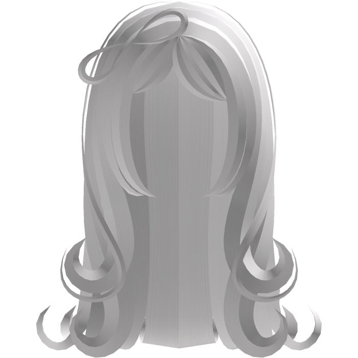 Silky Wavy Long Etheral Hair & Bow in White