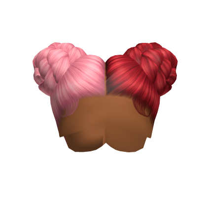 Red Ruby Braided Buns Roblox item