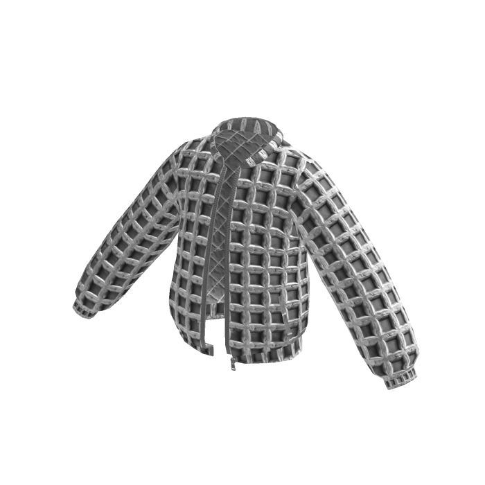 Waffle Jacket w/ Maple Glaze (Grey)