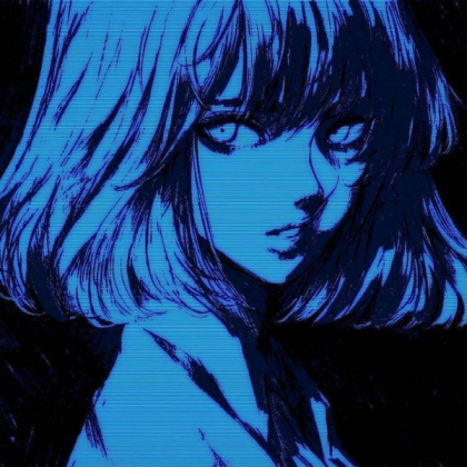 Blue Anime Girl Roblox decal