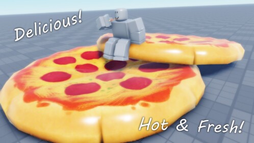 大きなピザを食べよう!🍕