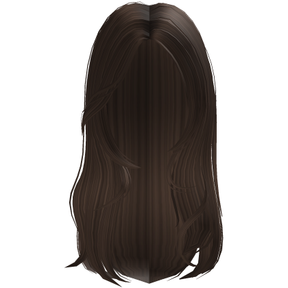 Chocolate Brown Long Straight Layered Blowout Hair Roblox item