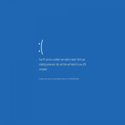 Windows Blue Screen of Death Roblox decal