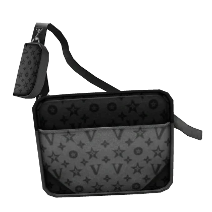 Black messenger bag roblox sale
