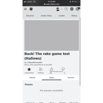 the rake game test it’s locked for now
