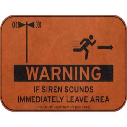 Creepy Warning Sign Roblox decal