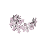 Pink Snowflake Winter Crown