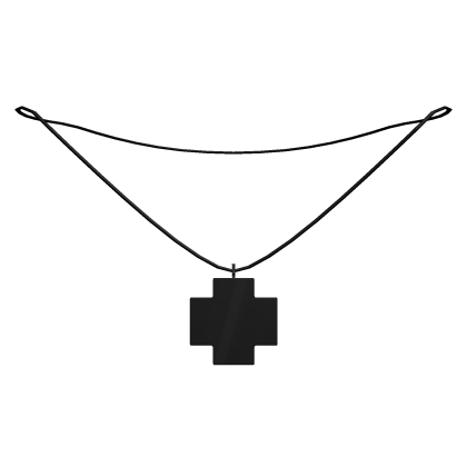 Black Big Cross Necklace