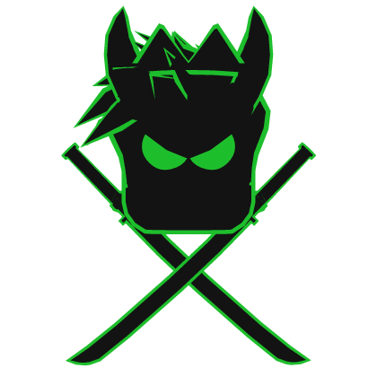Cartoony Green Hair Crown Horns Swordpack Combo