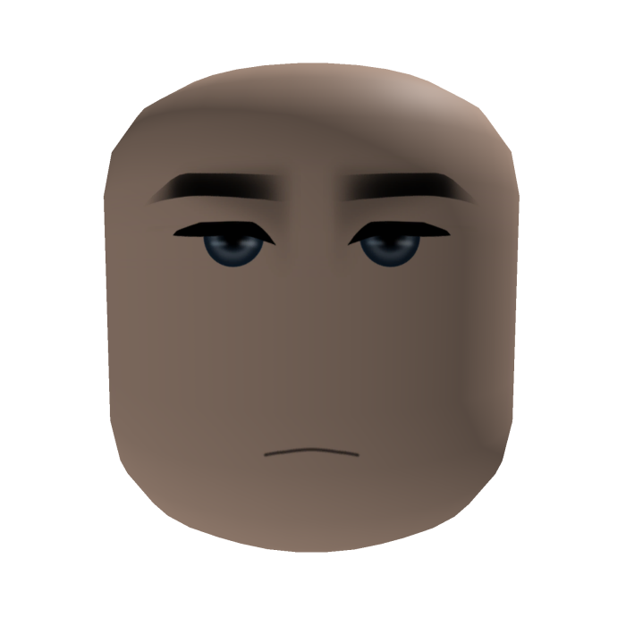 Masculine Face w Blue Eyes