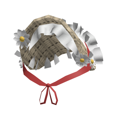 flower Straw red hat