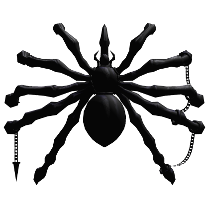 Black Spider Backpack |Arachnid Goth Chains Spike Roblox item