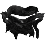 Black Distressed Chrome Scarf