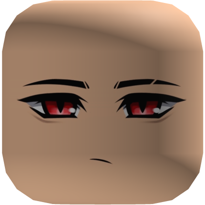 Chibi Anime Boy Face - Red