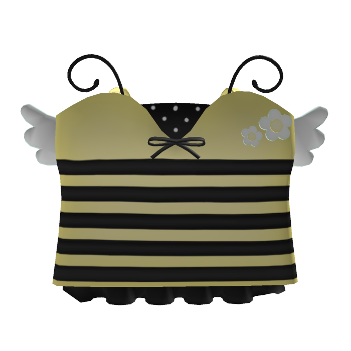 ୨୧ bumblebee floral stripe halloween cutesy dress