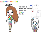 Rainbow bow ties