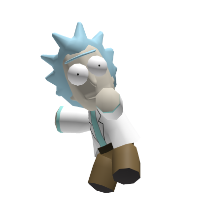 Rick companion on head rick and morty Roblox item